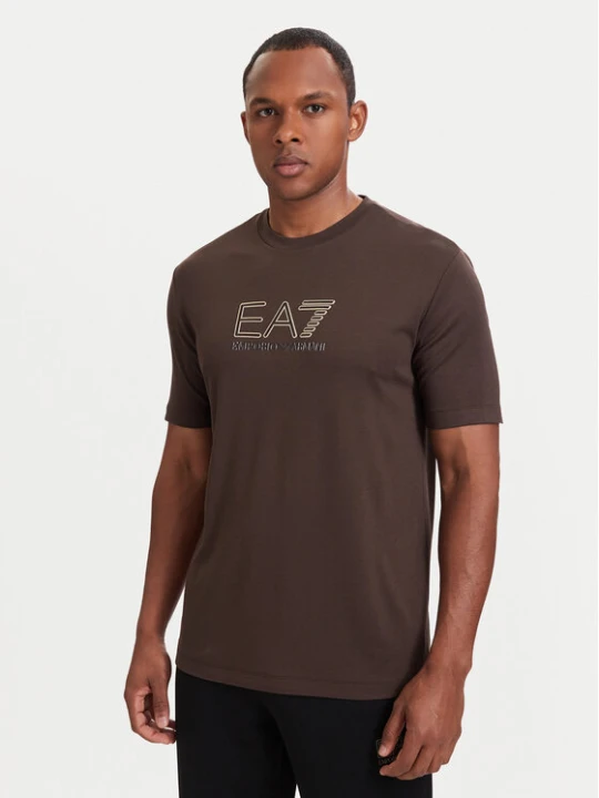Zdjęcie produktu EA7 Emporio Armani T-Shirt 7M002239 AF13739 U6027 Brązowy Regular Fit
