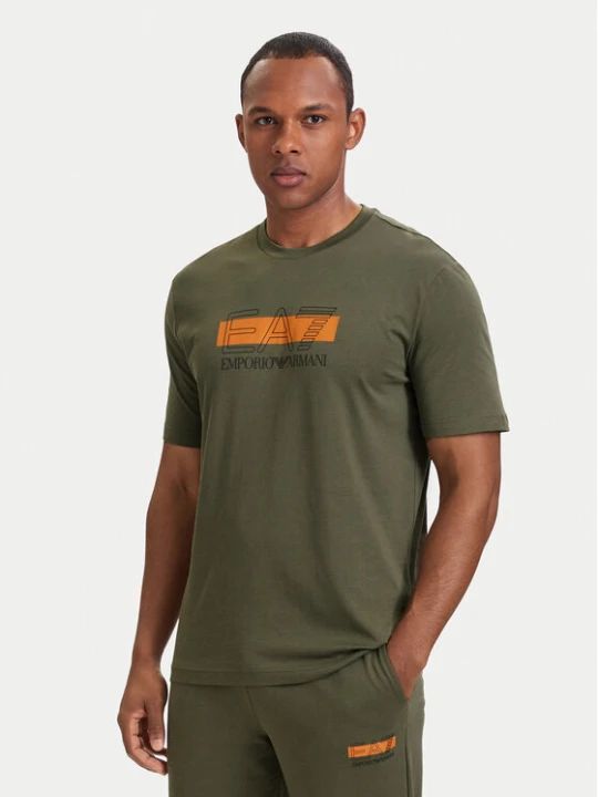 Zdjęcie produktu EA7 Emporio Armani T-Shirt 7M002415 AF10375 U7014 Zielony Regular Fit