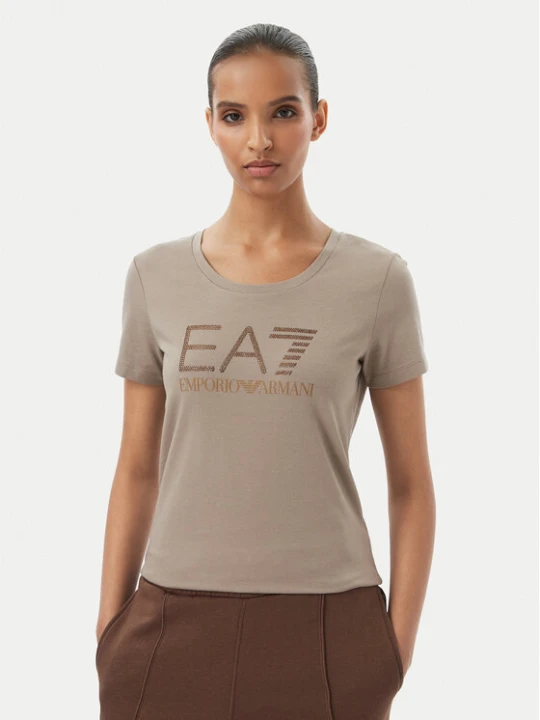 Zdjęcie produktu EA7 Emporio Armani T-Shirt 7W000536 AF10373 U6100 Beżowy Slim Fit