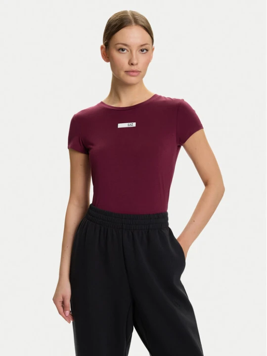 Zdjęcie produktu EA7 Emporio Armani T-Shirt 7W000673 AF12945 M5064 Bordowy Slim Fit
