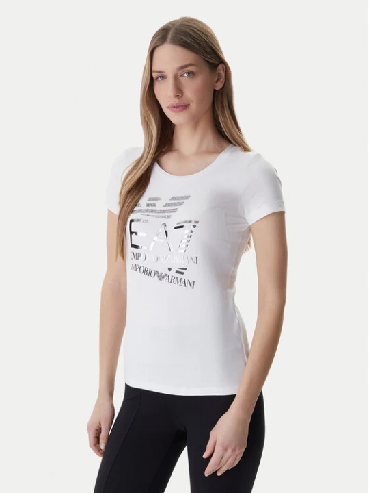 Zdjęcie produktu EA7 Emporio Armani T-Shirt 7W000977 AF10373 Biały Regular Fit