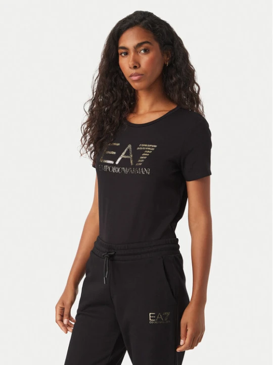Zdjęcie produktu EA7 Emporio Armani T-Shirt 7W001443 AF10373 MC004 Czarny Slim Fit