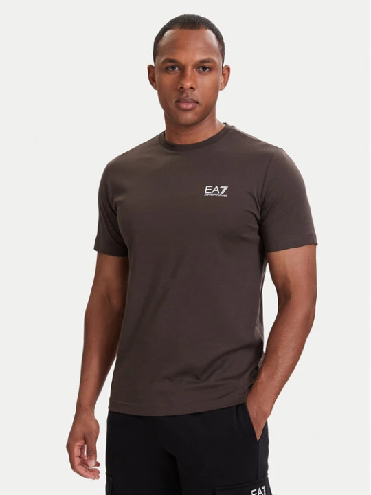 Zdjęcie produktu EA7 Emporio Armani T-Shirt 8NPT25 PJVPZ U6027 Brązowy Regular Fit