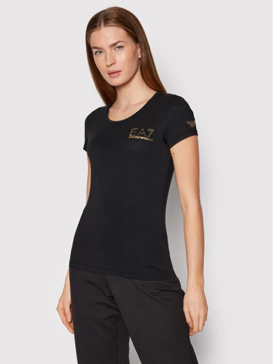 Zdjęcie produktu EA7 Emporio Armani T-Shirt 8NTT65 TJDQZ 1200 Czarny Slim Fit