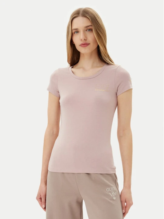 Zdjęcie produktu EA7 Emporio Armani T-Shirt 8NTT65 TJDQZ U4079 Różowy Regular Fit