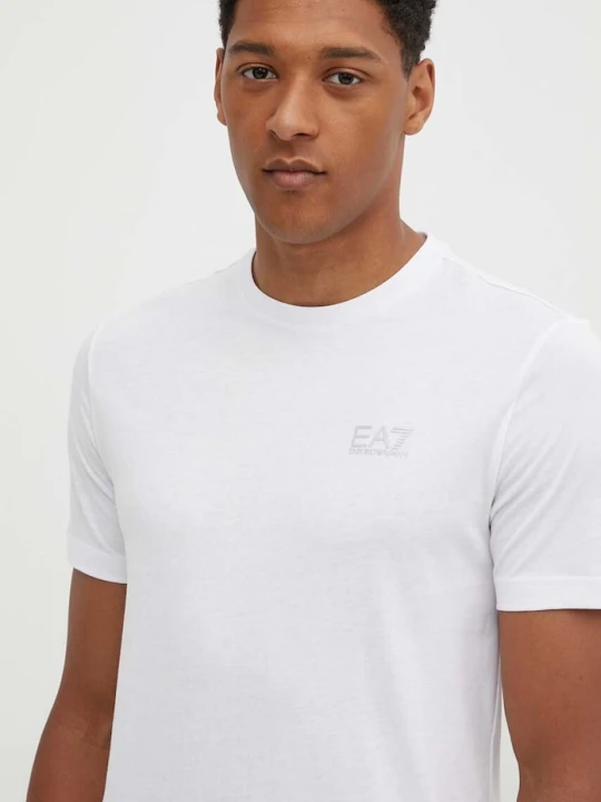 Zdjęcie produktu EA7 Emporio Armani t-shirt bawełniany biały