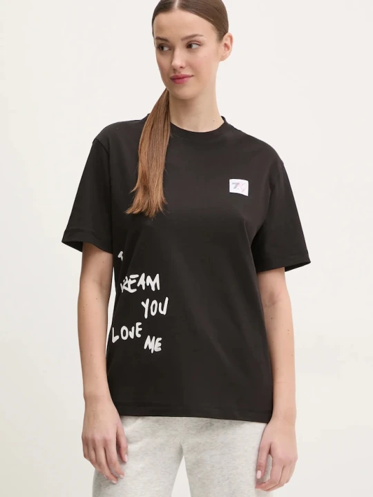 Zdjęcie produktu EA7 Emporio Armani t-shirt bawełniany czarny