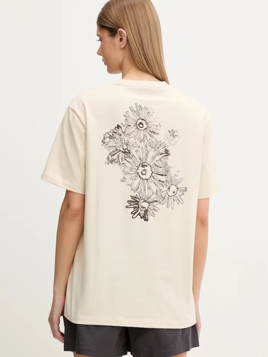 Zdjęcie produktu EA7 Emporio Armani T-shirt damski bawełniany beżowy