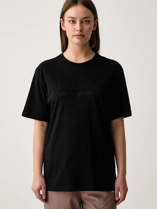 Zdjęcie produktu EA7 Emporio Armani T-shirt damski bawełniany czarny