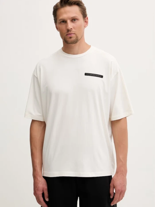 Zdjęcie produktu EA7 Emporio Armani t-shirt damski z modalem beżowy