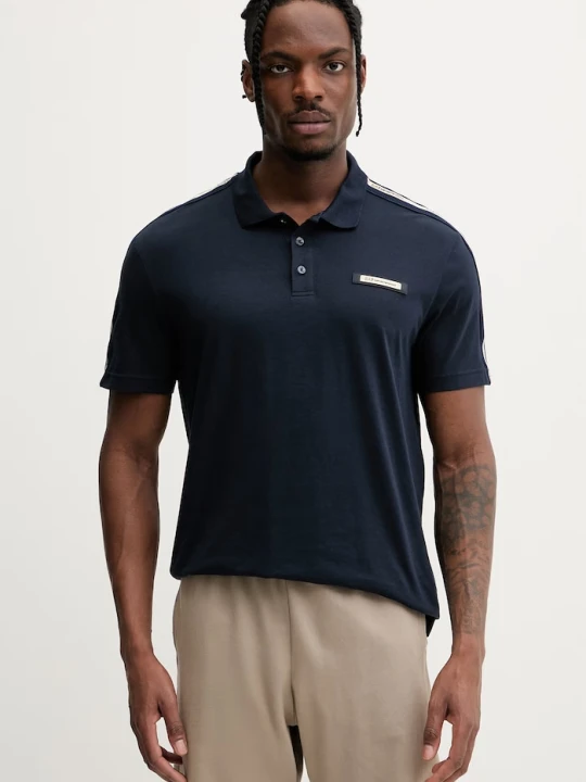 Zdjęcie produktu EA7 Emporio Armani t-shirt męski bawełniany granatowy