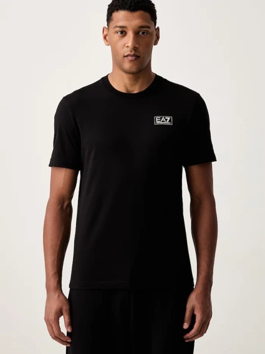 Zdjęcie produktu EA7 Emporio Armani T-shirt męski bawełniany czarny
