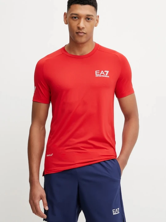 Zdjęcie produktu EA7 Emporio Armani t-shirt czerwony