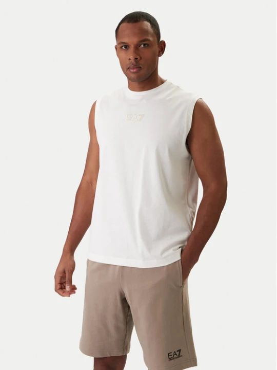 Zdjęcie produktu EA7 Emporio Armani Tank top 7M001405 AF22264 U0004 Écru Regular Fit Kremowy