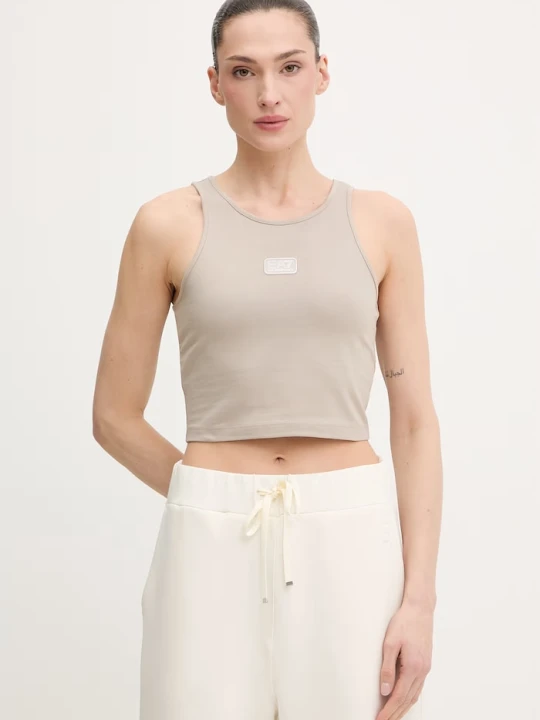 Zdjęcie produktu EA7 Emporio Armani top beżowy