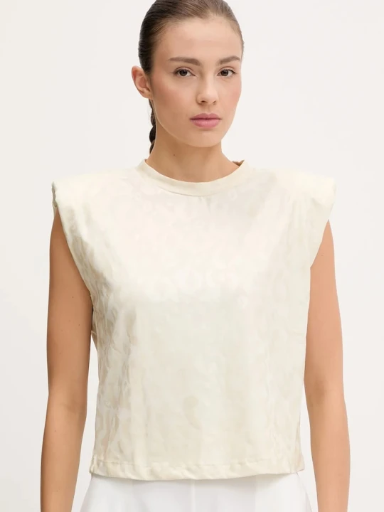 Zdjęcie produktu EA7 Emporio Armani top beżowy