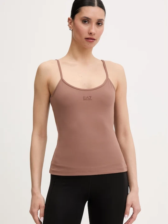 Zdjęcie produktu EA7 Emporio Armani top treningowy damski brązowy