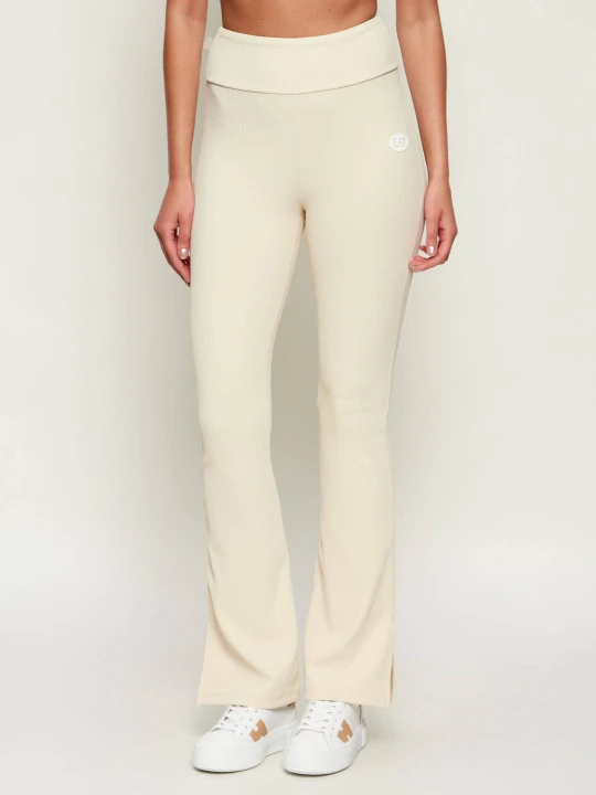 Zdjęcie produktu EA7 Legginsy | flare fit ecru