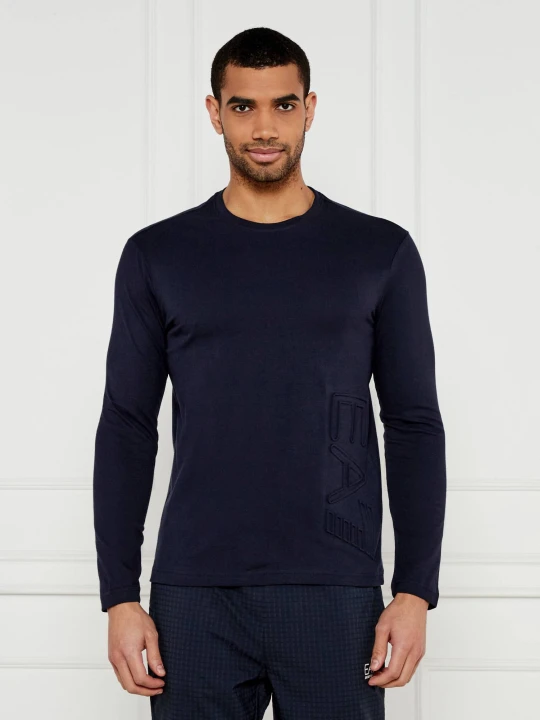 Zdjęcie produktu EA7 Longsleeve | Regular Fit granatowy