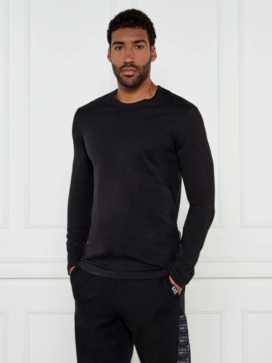 Zdjęcie produktu EA7 Longsleeve | Regular Fit czarny