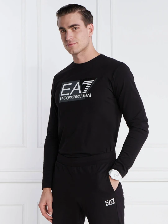 Zdjęcie produktu EA7 Longsleeve | Regular Fit czarny