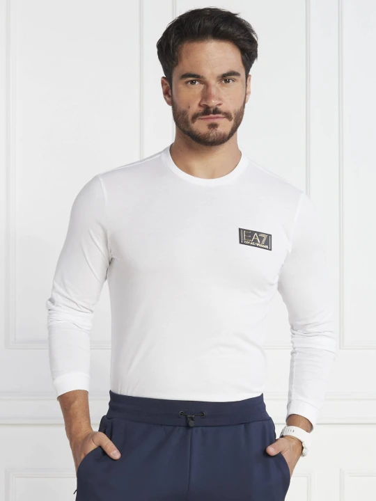 Zdjęcie produktu EA7 Longsleeve | Regular Fit biały