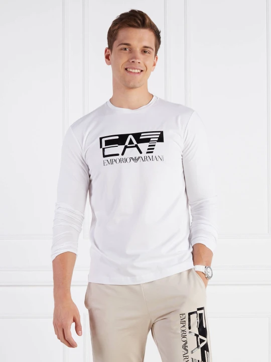 Zdjęcie produktu EA7 Longsleeve | Regular Fit biały
