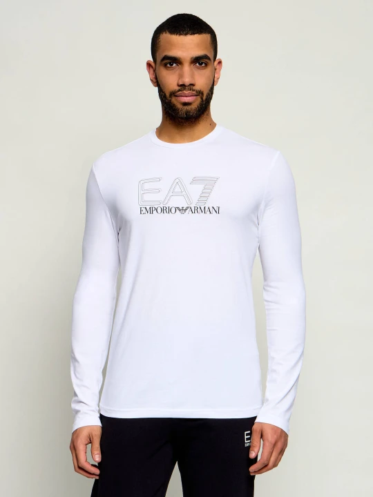 Zdjęcie produktu EA7 Longsleeve | Slim Fit biały