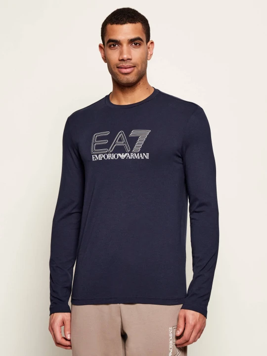 Zdjęcie produktu EA7 Longsleeve | Slim Fit granatowy