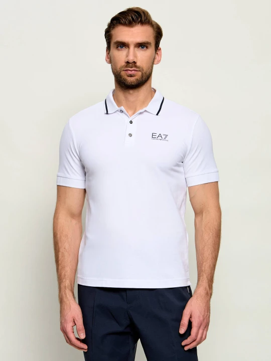 Zdjęcie produktu EA7 Polo | Regular Fit | pique biały