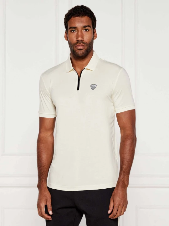 Zdjęcie produktu EA7 Polo | Slim Fit kremowy