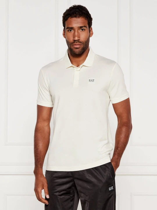 Zdjęcie produktu EA7 Polo | Slim Fit kremowy