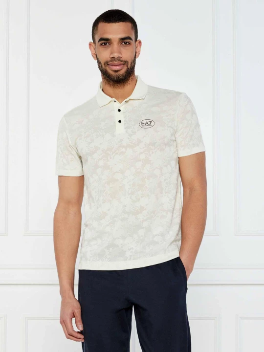 Zdjęcie produktu EA7 Polo | Slim Fit kremowy