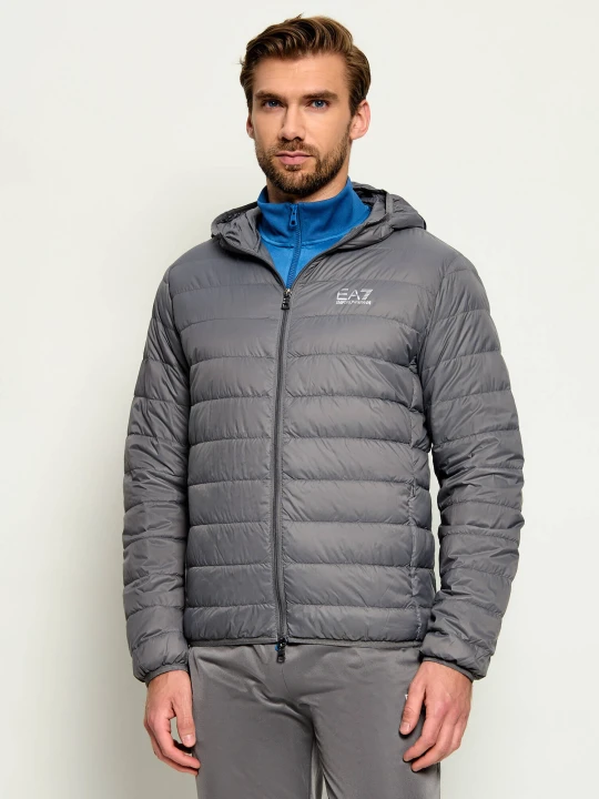 Zdjęcie produktu EA7 Puchowa kurtka | Regular Fit szary