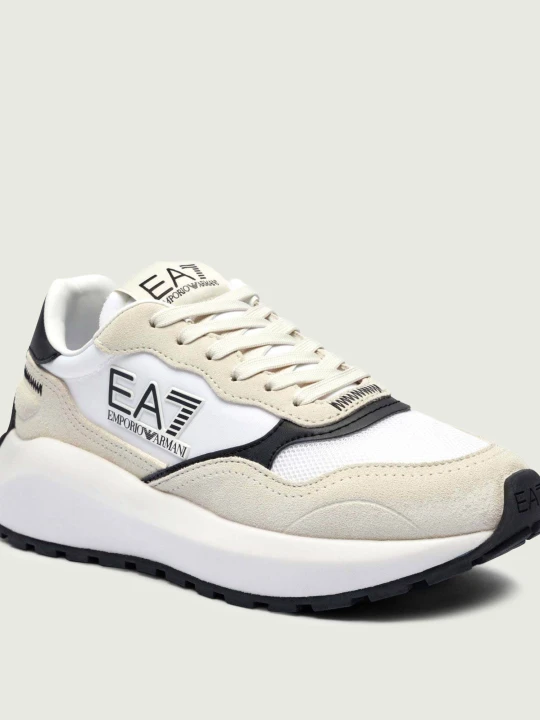 Zdjęcie produktu EA7 Sneakersy | zamsz biały