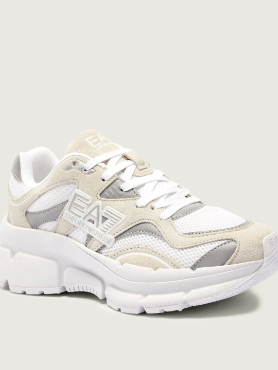Zdjęcie produktu EA7 Sneakersy | zamsz biały