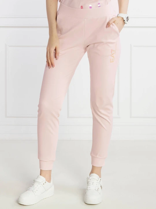 Zdjęcie produktu EA7 Spodnie dresowe | Regular Fit pudrowy róż