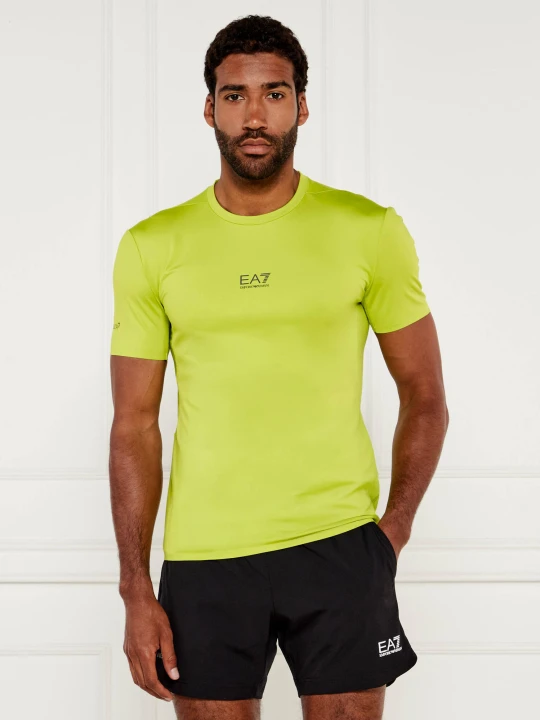 Zdjęcie produktu EA7 T-shirt | Extra slim fit limonkowy