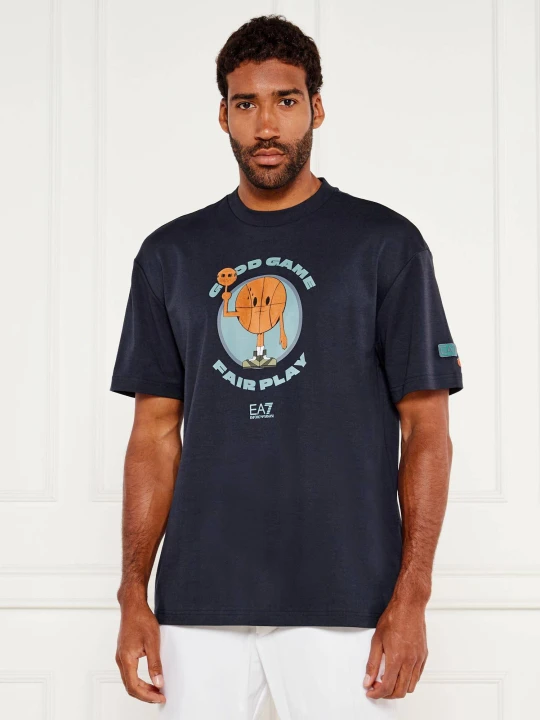 Zdjęcie produktu EA7 T-shirt | Modern fit granatowy