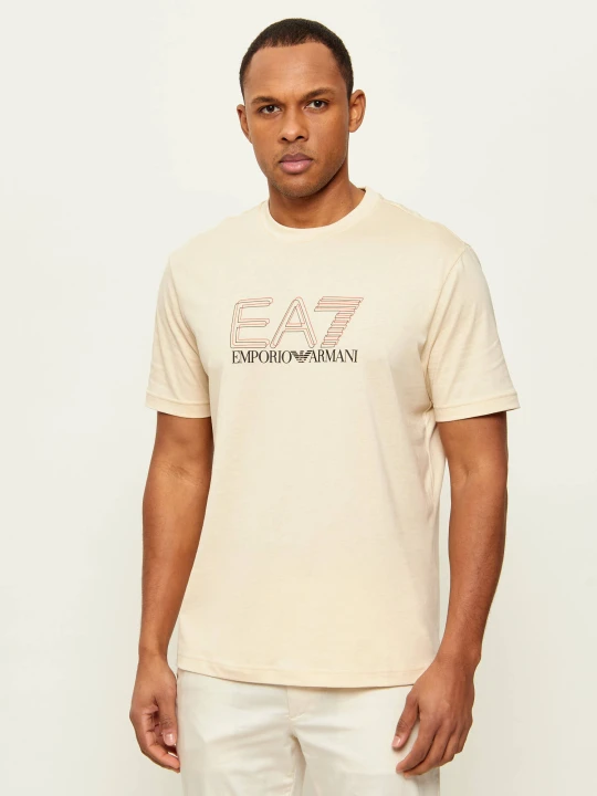 Zdjęcie produktu EA7 T-shirt | Regular Fit beżowy