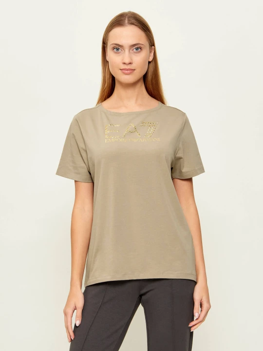 Zdjęcie produktu EA7 T-shirt | Regular Fit beżowy