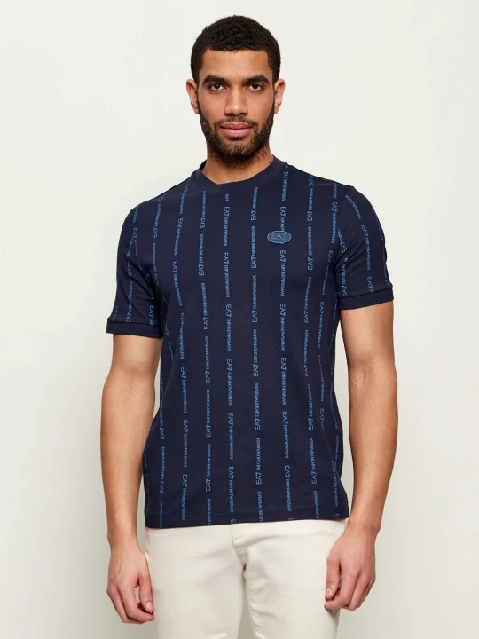 Zdjęcie produktu EA7 T-shirt | Regular Fit granatowy