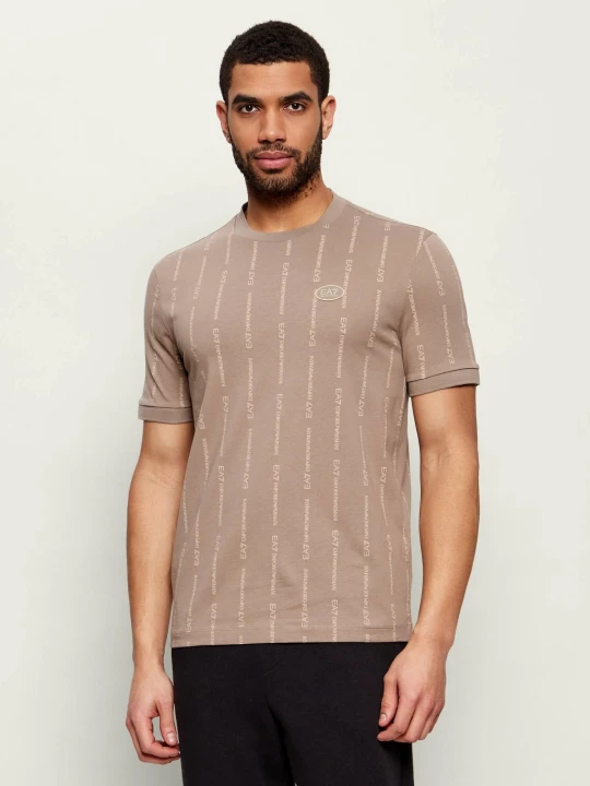 Zdjęcie produktu EA7 T-shirt | Regular Fit beżowy