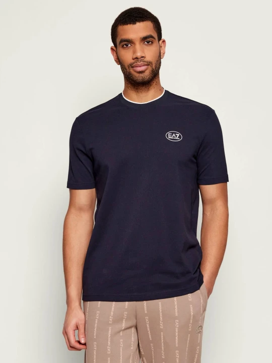 Zdjęcie produktu EA7 T-shirt | Regular Fit granatowy