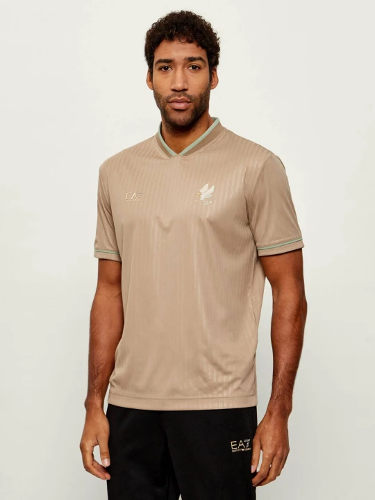 Zdjęcie produktu EA7 T-shirt | Regular Fit beżowy