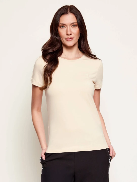 Zdjęcie produktu EA7 T-shirt | Regular Fit beżowy