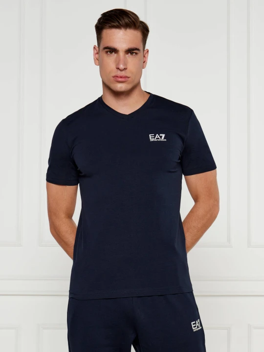 Zdjęcie produktu EA7 T-shirt | Regular Fit granatowy