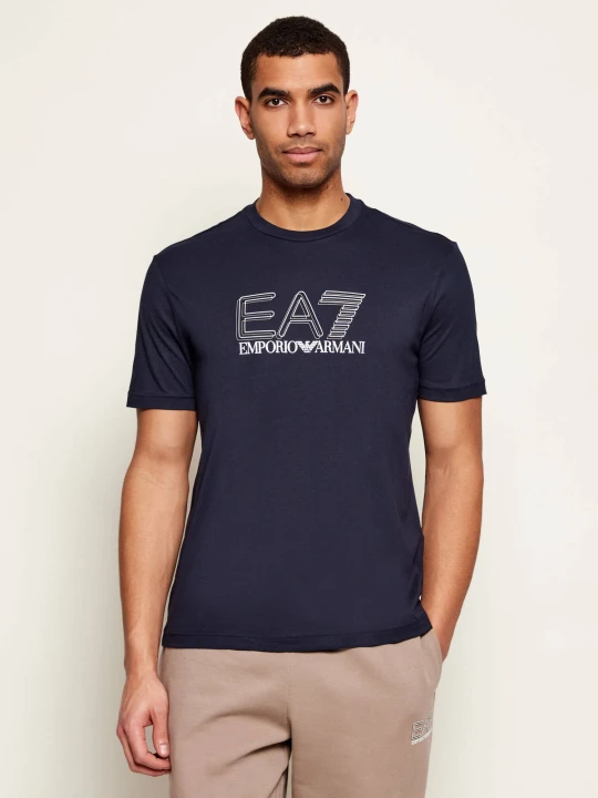Zdjęcie produktu EA7 T-shirt | Regular Fit granatowy