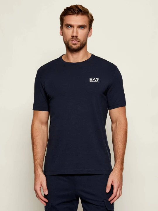 Zdjęcie produktu EA7 T-shirt | Regular Fit granatowy