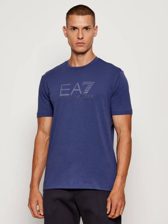 Zdjęcie produktu EA7 T-shirt | Regular Fit granatowy
